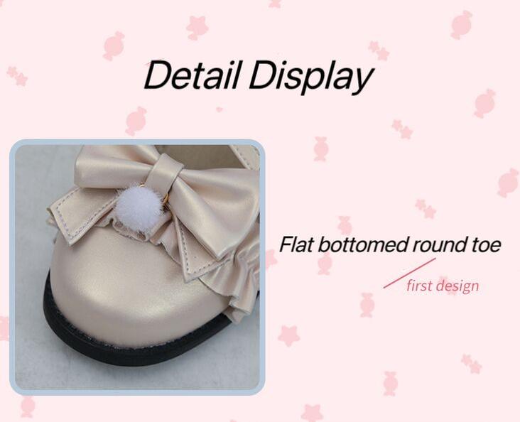 Fairy Godmothe~Preppy Style Flat Shoes Mid Heel Round Toe Lolita Shoes 32688:407416