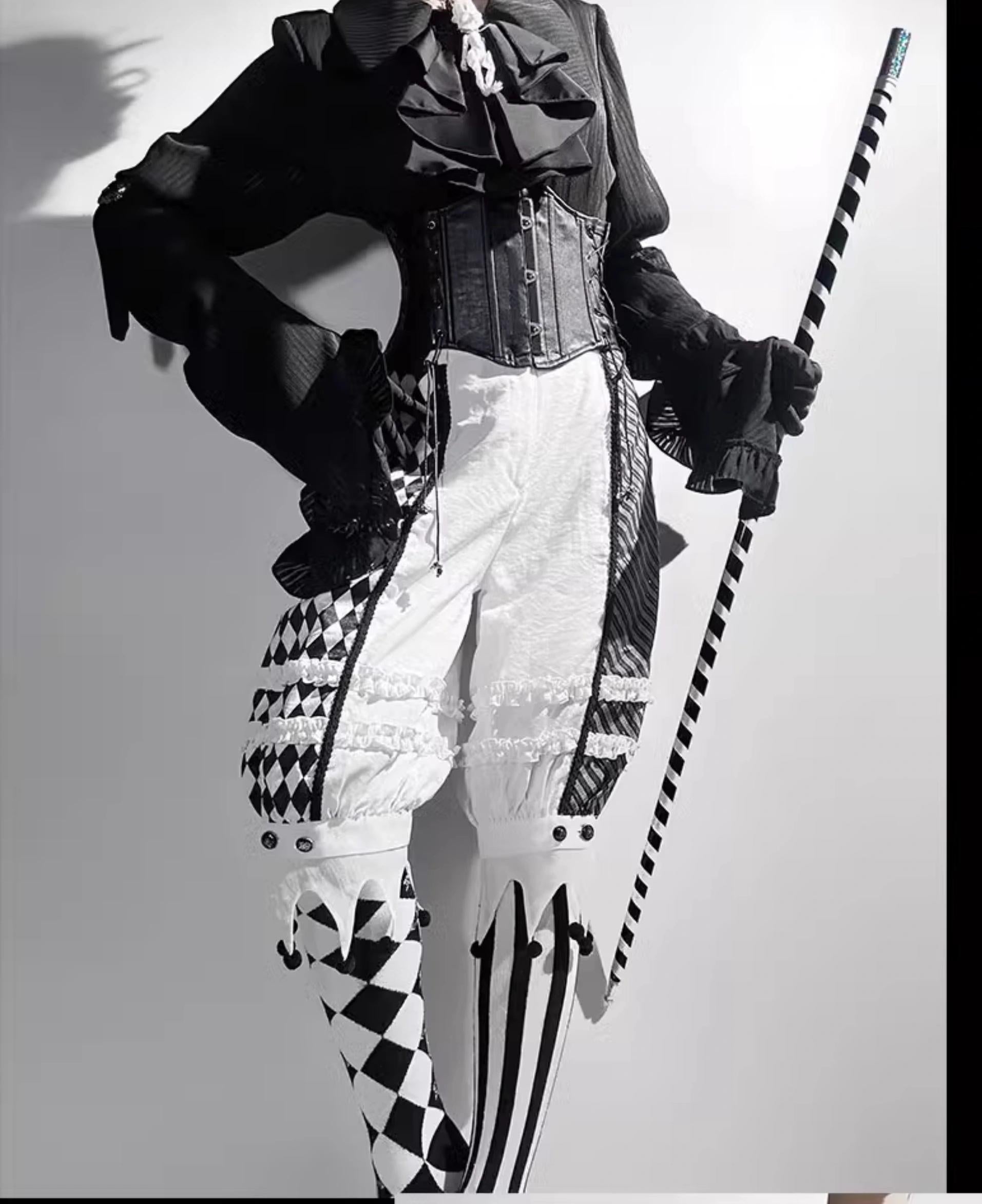 Caged Bird Hotel - Bone Theater - Halloween Gothic Lolita Fashion Shirt Skirt