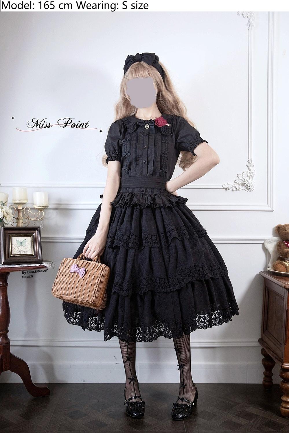 Miss Point~Forest Waltz~Classic Lolita Tiered Skirt Multi-layer Embroidered SK 40192:651538