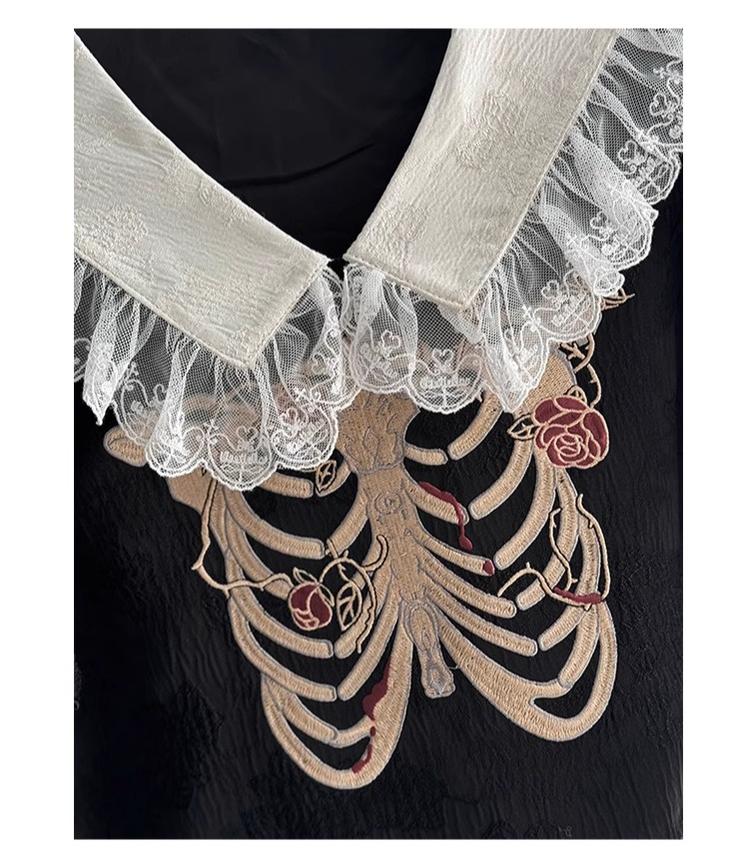 CastleToo - Crossbone - Ouji Lolita Shorts Suit Gothic Lolita Top and Blouse 41434:702490