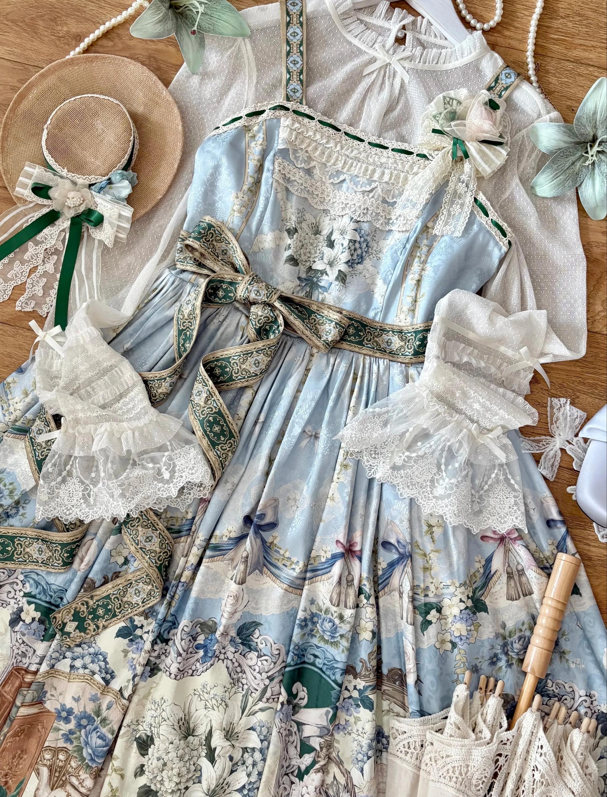 Secret of Silki Lady - Classic Lolita Floral Printed JSK Dress 45693:858846