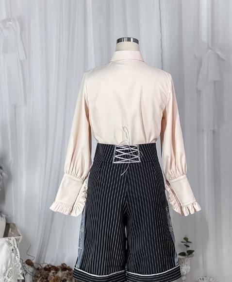 CastleToo - King's College - Ouji Lolita Skirt Set Prince Tie Shirt Set