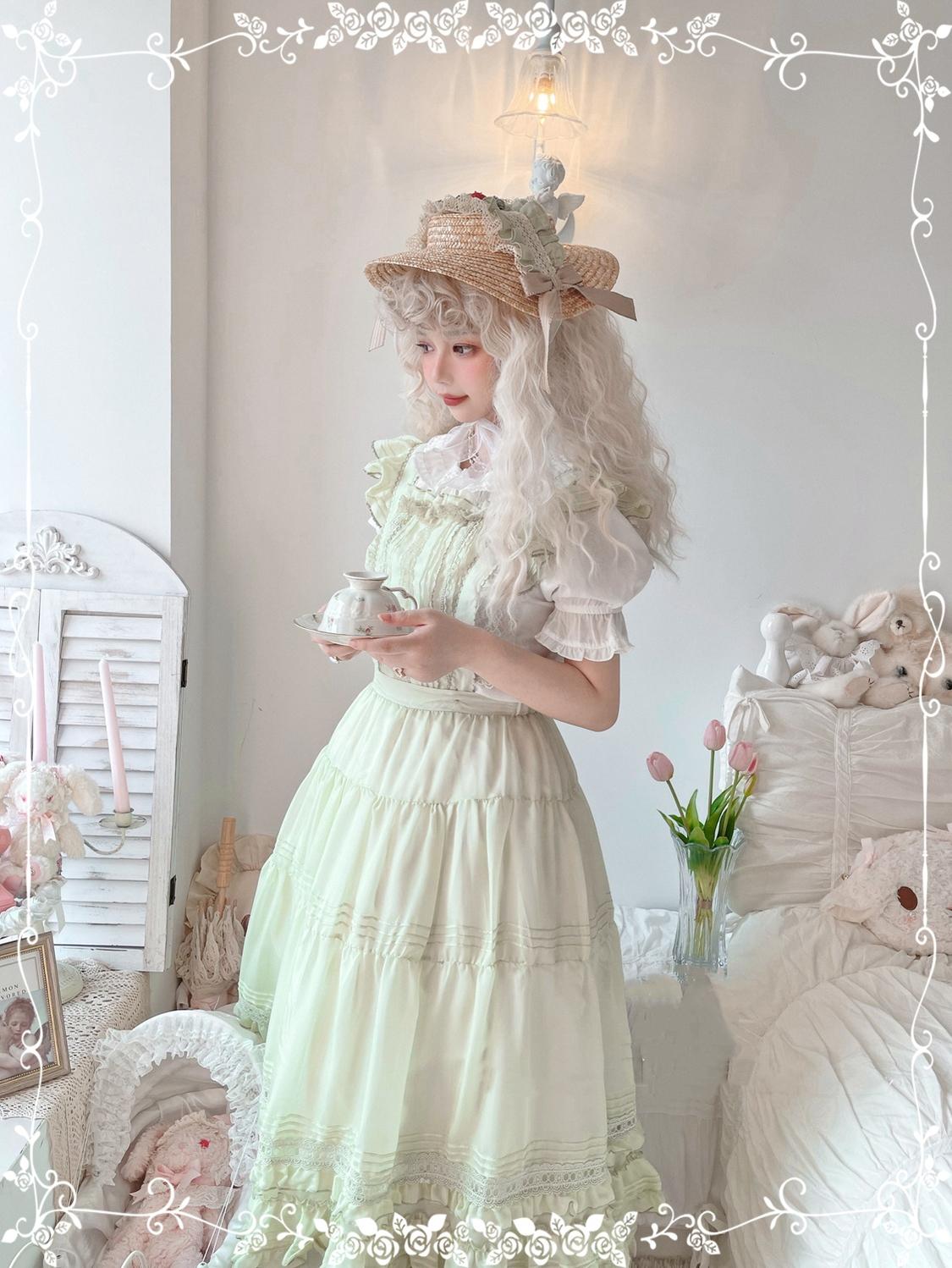 Tiny Garden~Swallowtail Butterfly~Elegant Lolita Salopette Multicolors 8836:725302