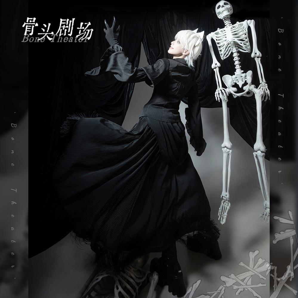 Caged Bird Hotel - Bone Theater - Halloween Gothic Lolita Fashion Shirt Skirt