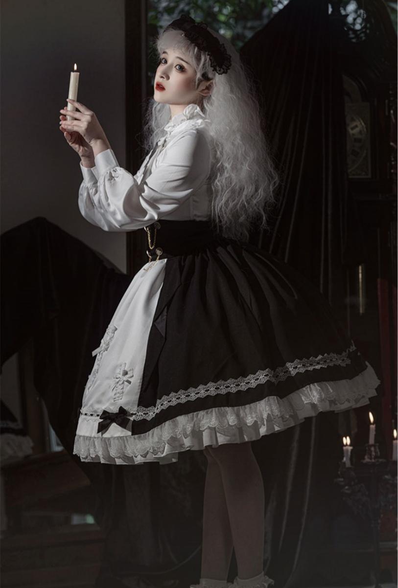 CastleToo - Holy Academy - Gothic Lolita Prince Skirt Set 4790:725577
