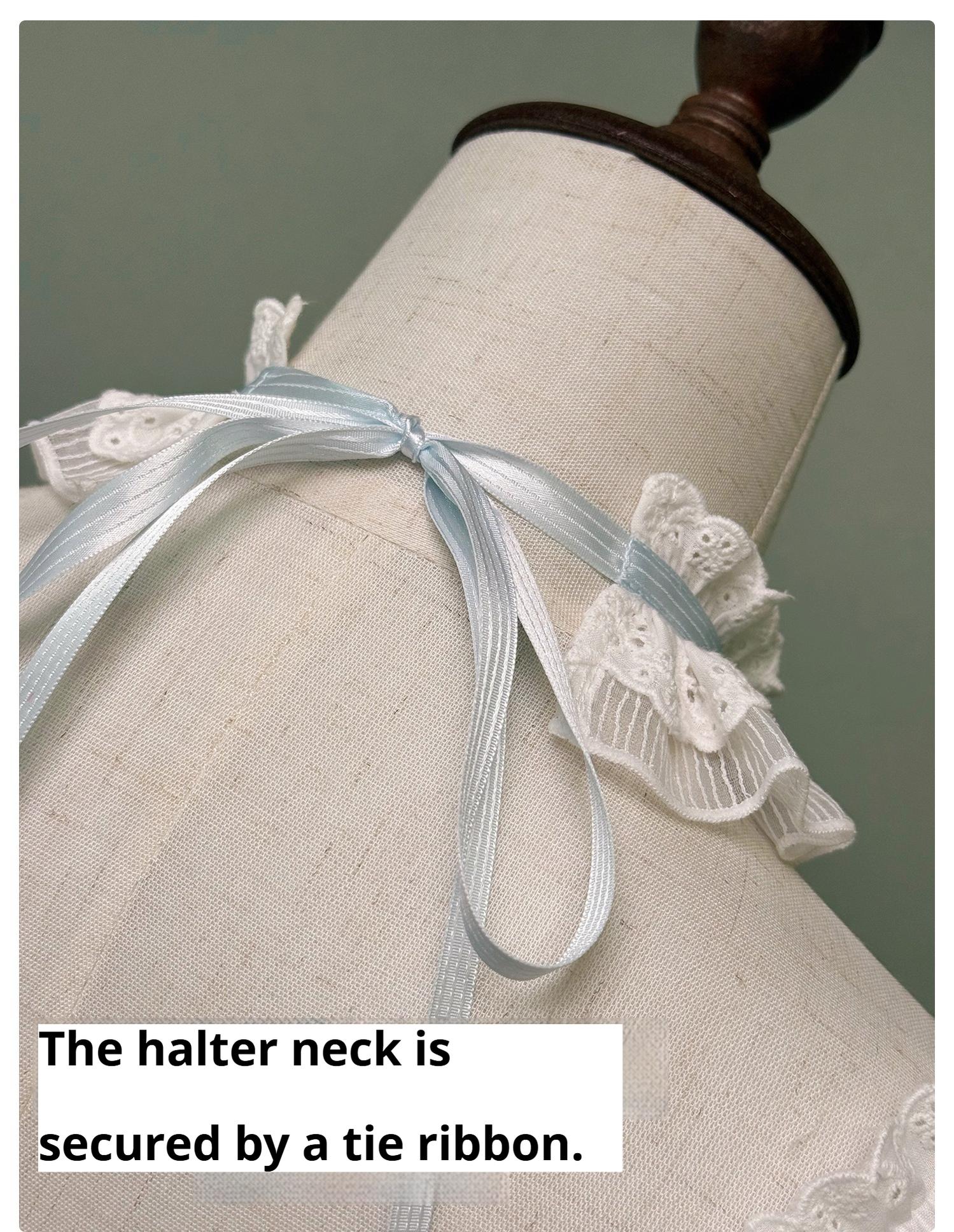 Alice Girl - Old School Polka Dots - Halter Neck Sweet Lolita OP Dress 43701:783569