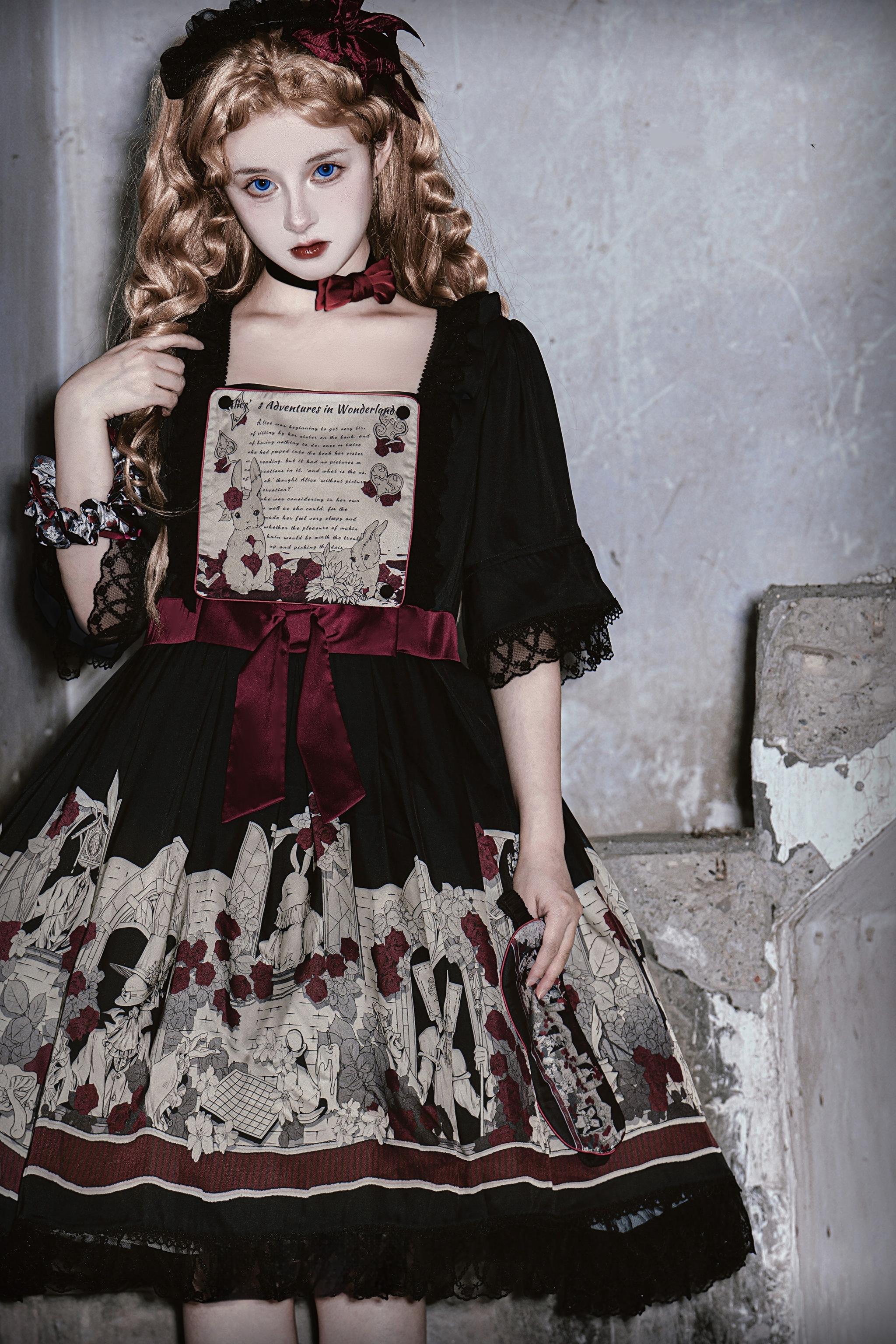 Caged Bird Hotel - Alice - Kawaii Lolita Dress OP Dress Sleepwear