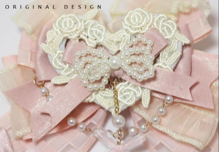 (BFM)The Accessories' Story~Satin Ballet~Sweet Lolita Headdress Feather Bow 36290:515000