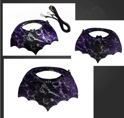 Daylight~Gothic Lolita Purple-black Gradient Bat-shaped Bag   