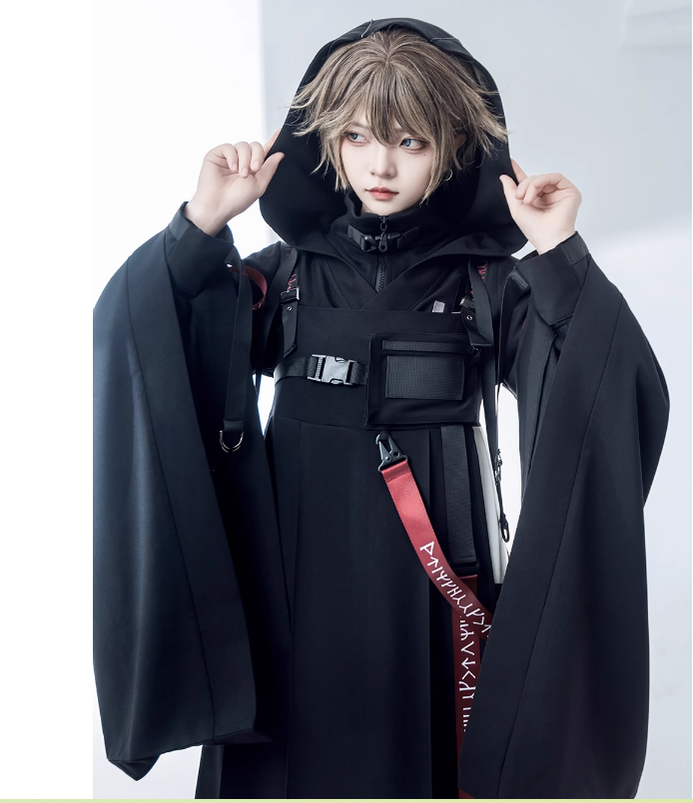Princess Chronicles - Nameless Blade - Waste Soil Ouji Lolita Black Coat Set