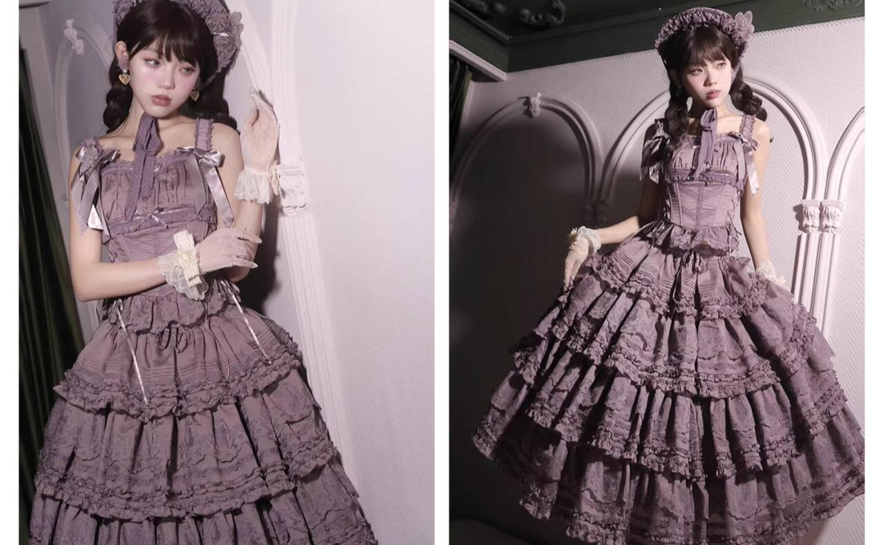 MEEKWIND - Miss Flora - Elegant Lolita Headdress Solid BNT & Choker & Hat