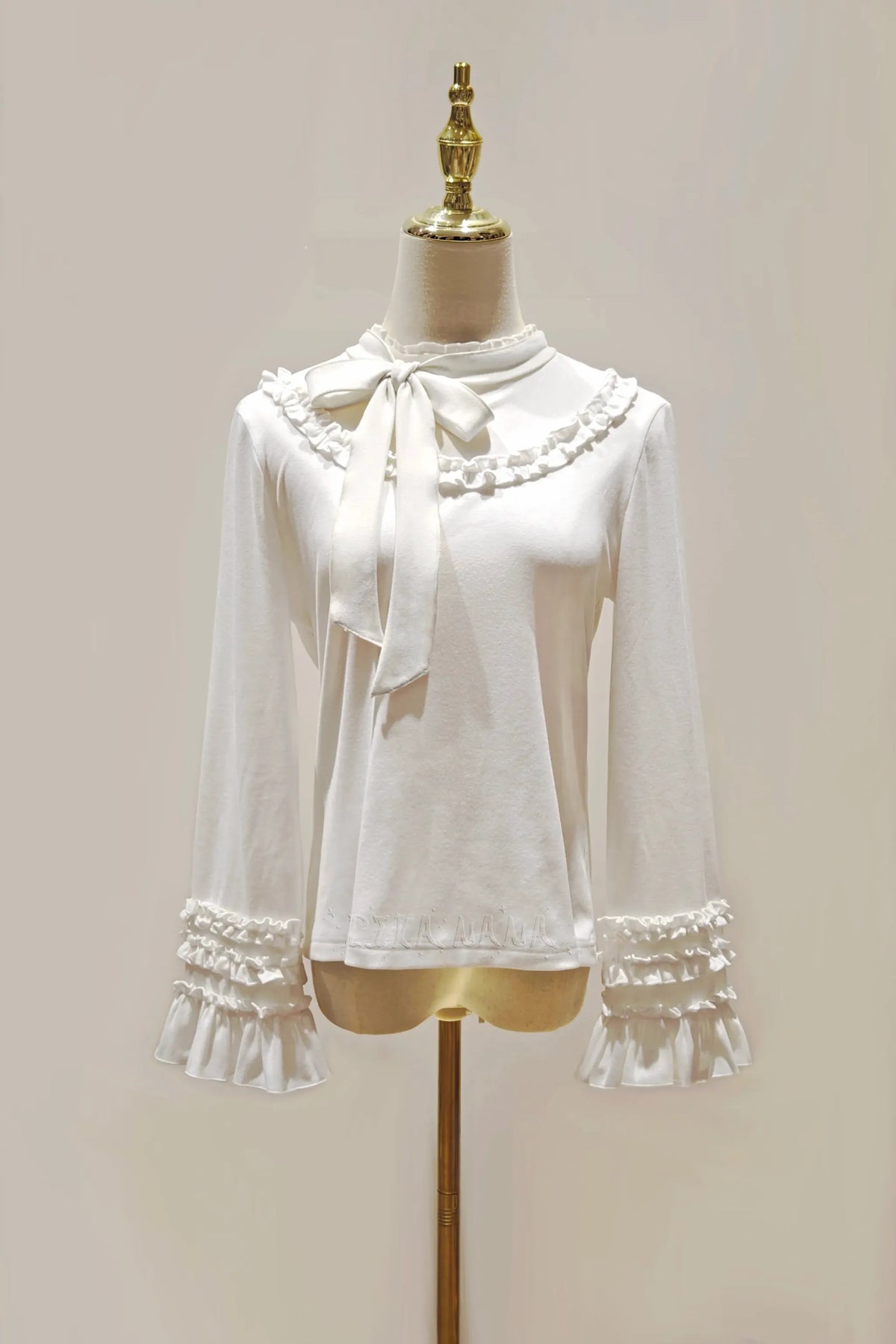 Fruit Tart - Autumn Sweet Lolita Long Sleeve Blouse, Ruffle Detail (L M) 45972:870040