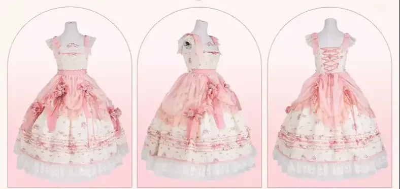 Mademoiselle Pearl - Rose Garden - Elegant Lolita Dress Bridal Floral Dress