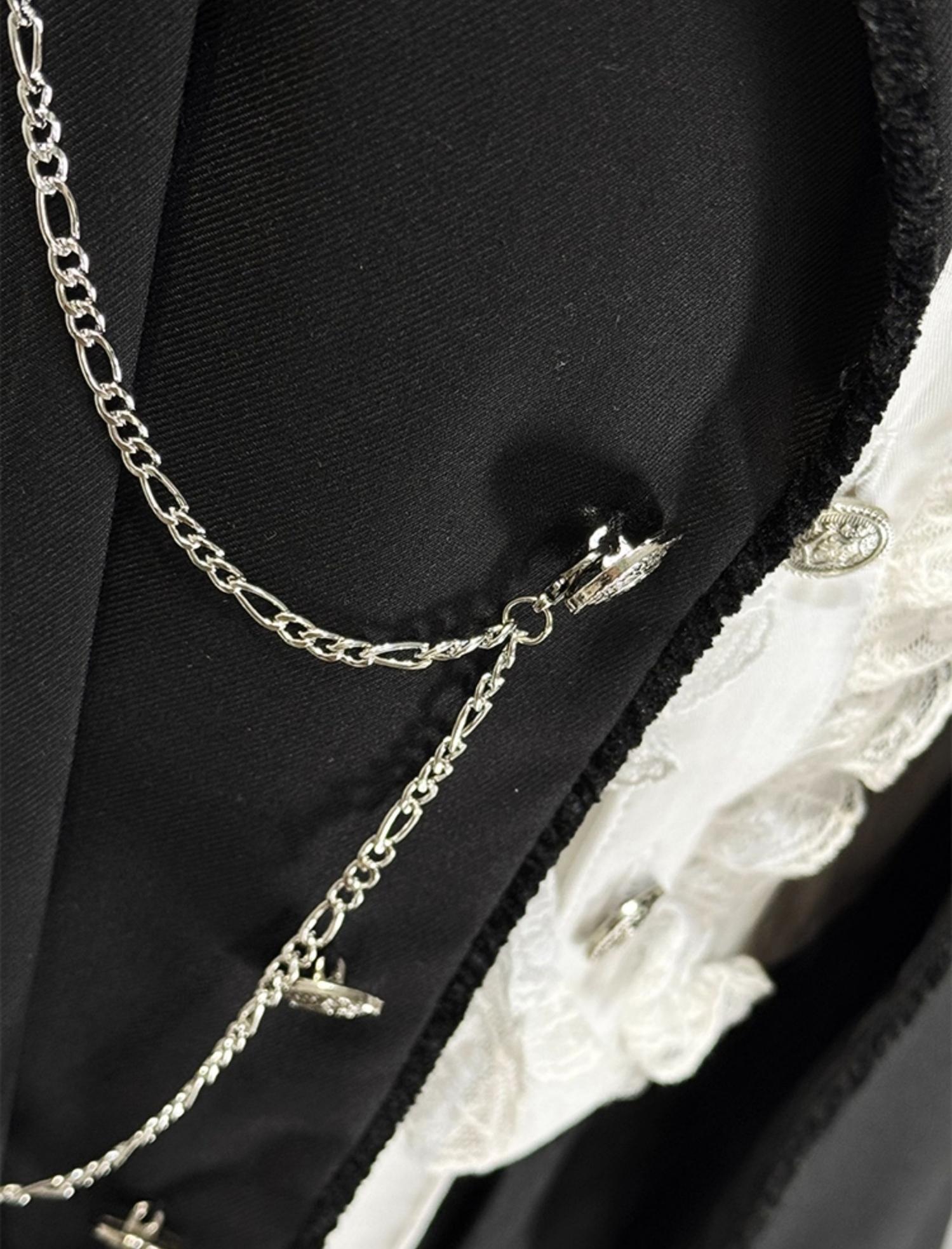 CastleToo - Black Tea Concerto - Ouji Lolita Outfit, Long Vest & Jacket 44022:792489