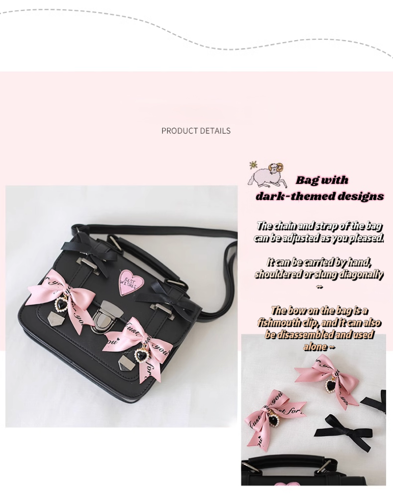 Xiaogui - Sweet Lolita Cross-Body Bag College Style Shoudler Bag