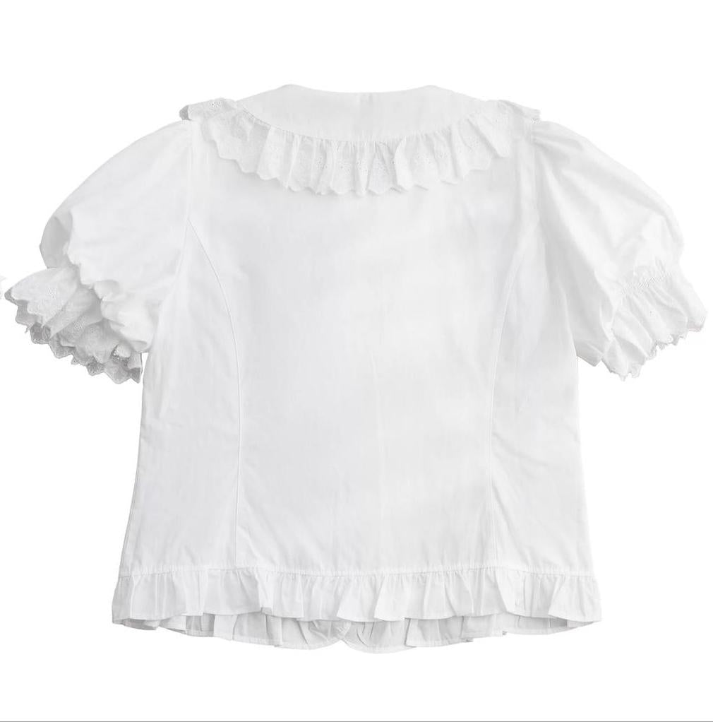 MIST - Cotton Kawaii Lolita Blouse, Short Sleeve