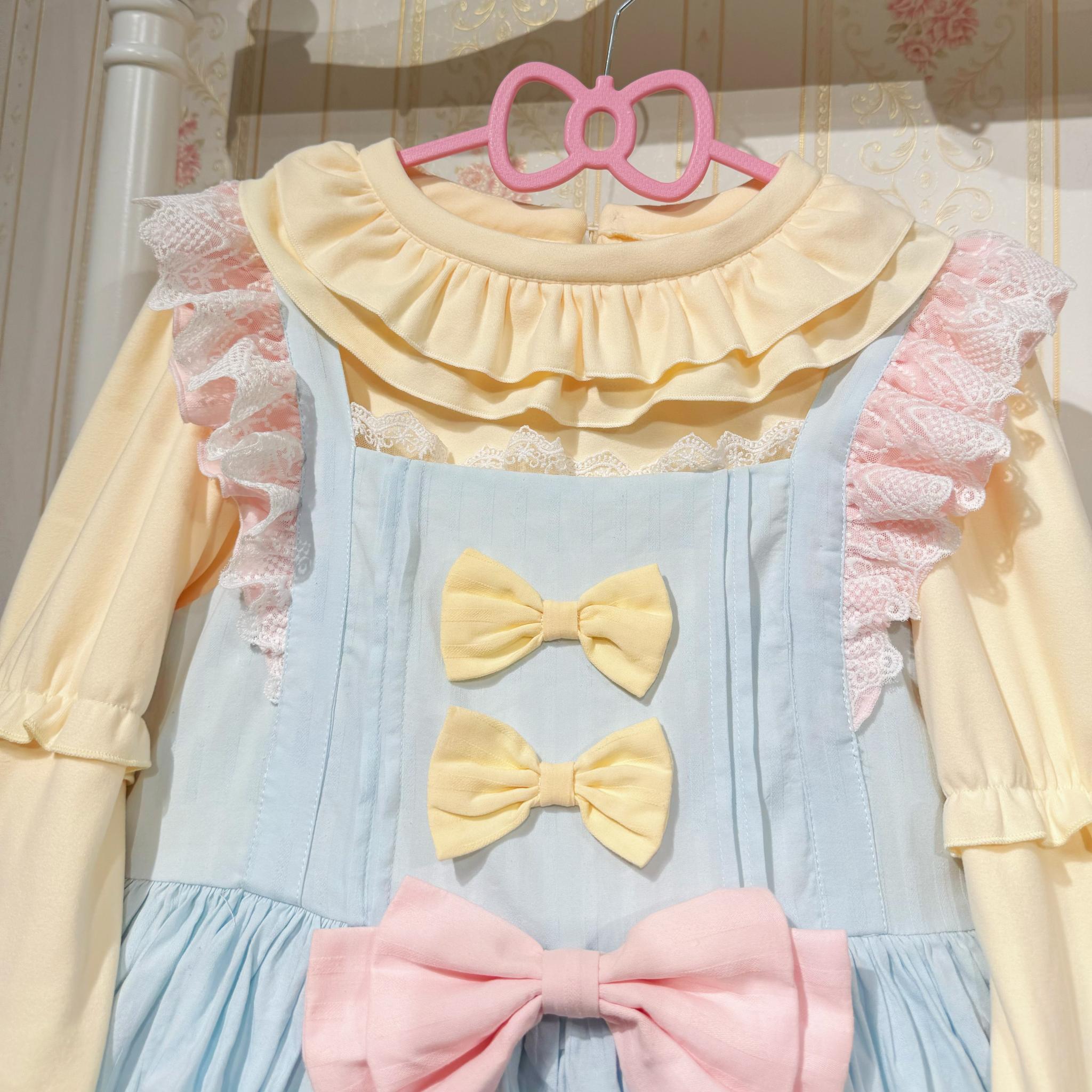 Chubby Cat Diary - Kawaii Lolita Ruffled Long Sleeve Innerwear 44053:793797