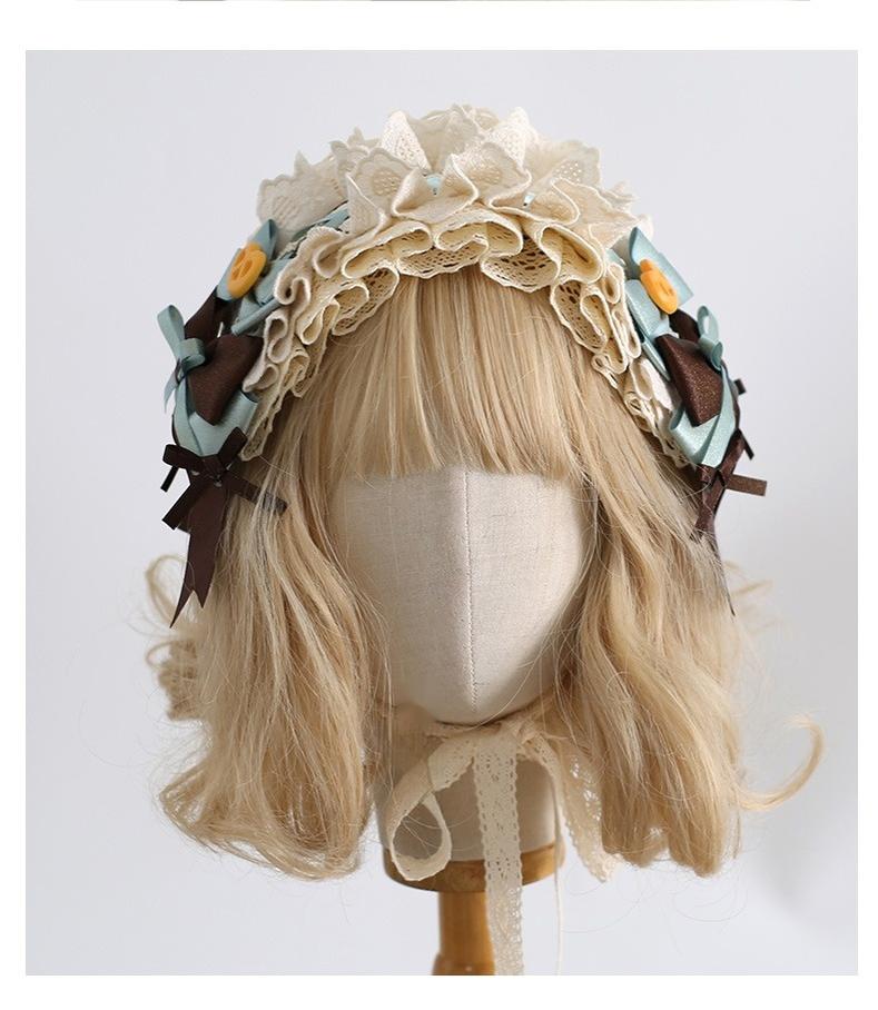 Xiaogui - Sweet Lolita Headband and Top Hat with Candy Details