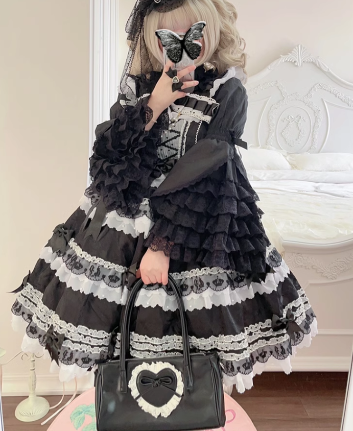 Plum Tree - Liliya's Secrets - Cotton Lolita Princess Sleeve Blouse, Gorgeous Shirt 44381:805984