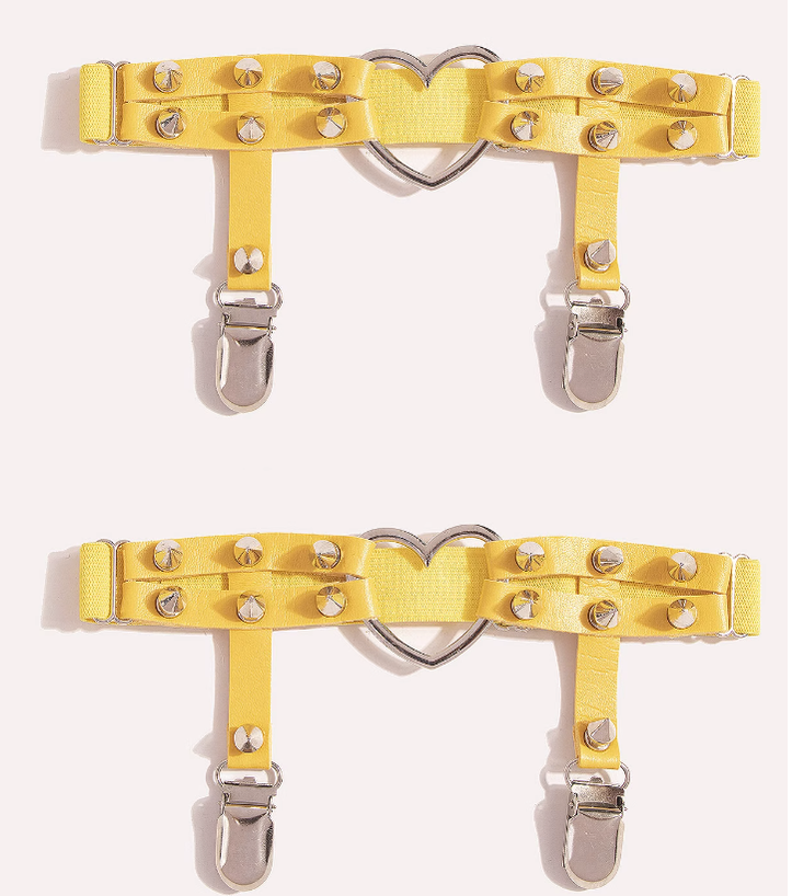 Day Dream - Punk Lolita Garters Stocking Clips Multicolors yellow (price is for one; buy two for a pair)
