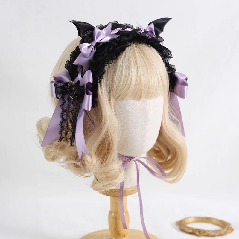 Xiaogui - Halloween Gothic Lolita Hairband, Detachable Devil Wings 44225:798837