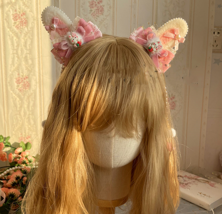 Luoluo Decoration - Han Lolita Pink Head Accessory