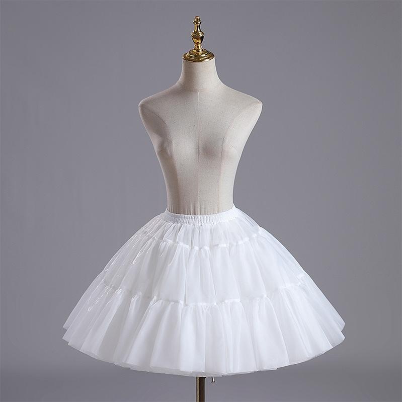 Noloria by 42Lolita - High-Volume White Puffy Lolita Petticoat, 17.7" (45 CM), Cotton Lining White One Size