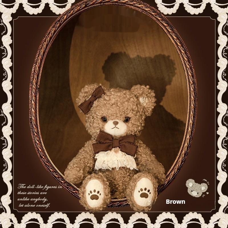 Mademoiselle Pearl - Pearl Doll Cabinet - Kawaii Lolita Plush Doll Bag with Outfit Tich Bear Bag - Brown Only