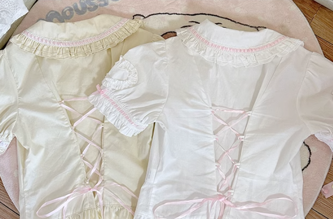 Mewroco - Little Frosty - Kawaii Lolita Summer Blouse Multicolors