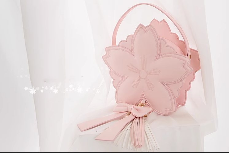Eternity - Han Lolita Sakura Bag Double-layered Handbag Crossbody Bag Multicolors