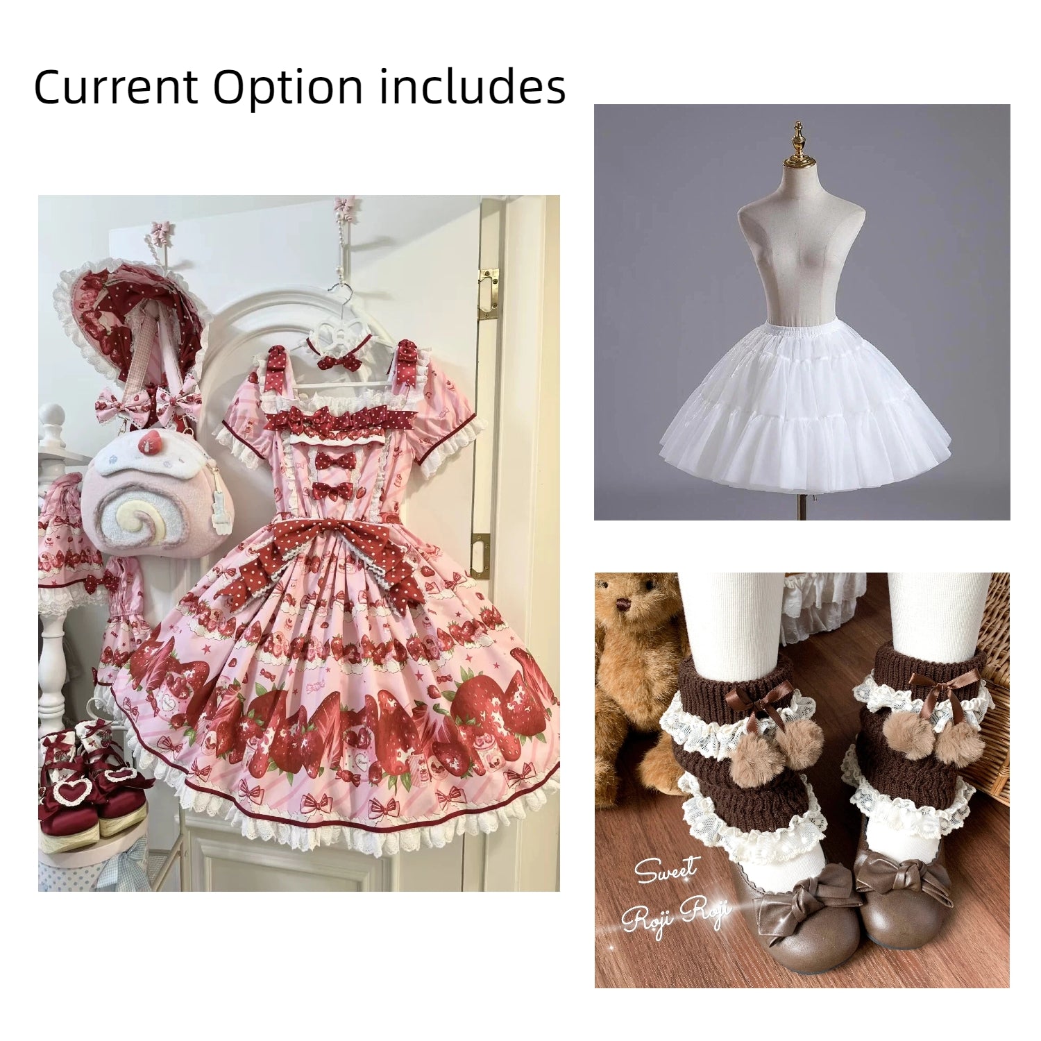 3-Piece Set - Dress + Socks + Petticoat | Save 15% (Use Code: Best15)