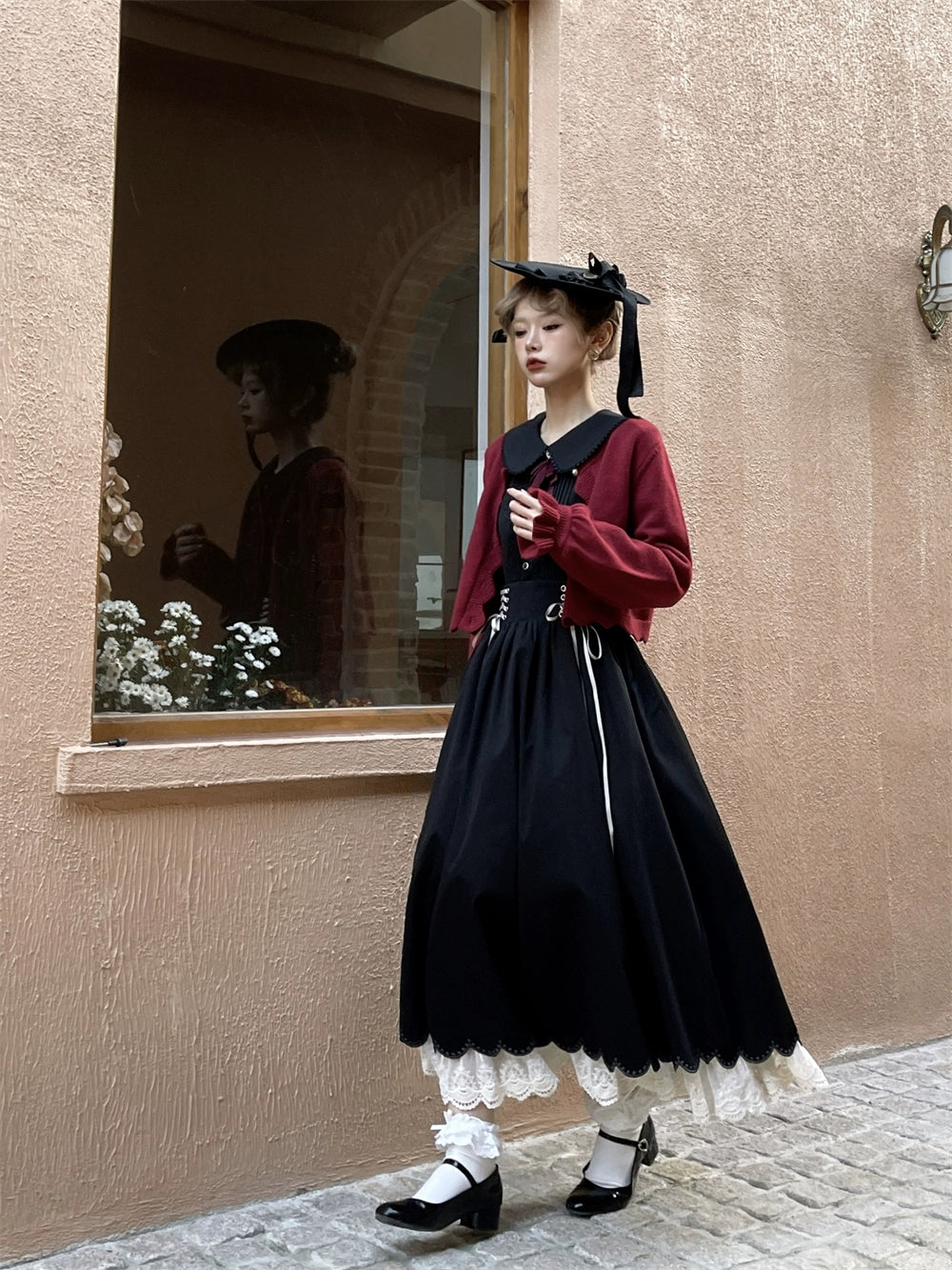 EESSILY - Countess's Autumn Travel - Vintage Lolita Shirt and Skirt 44247:800609