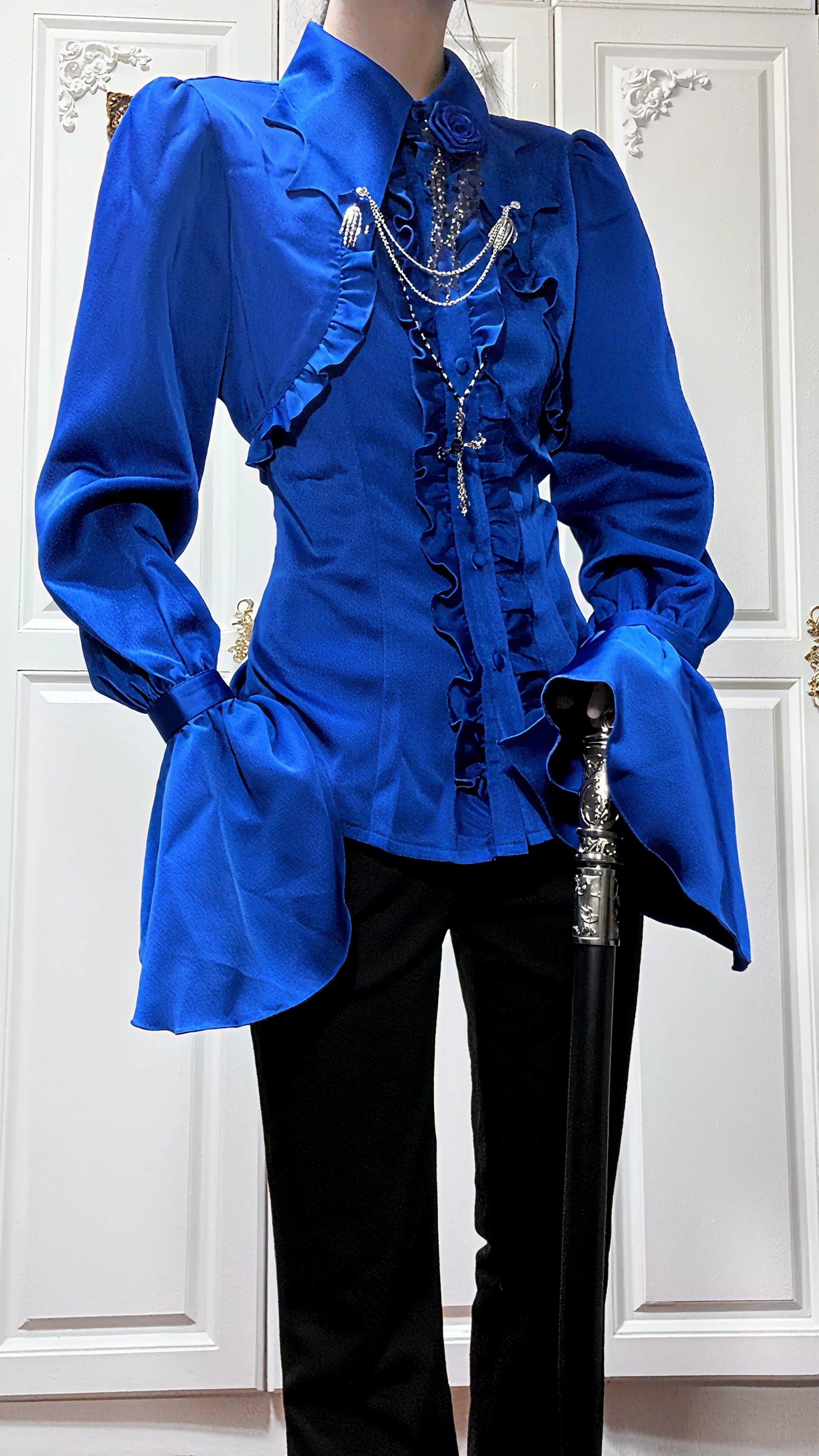 Vampire Knight - Gothic Lolita Shirt, Batwing Collar 44450:808803