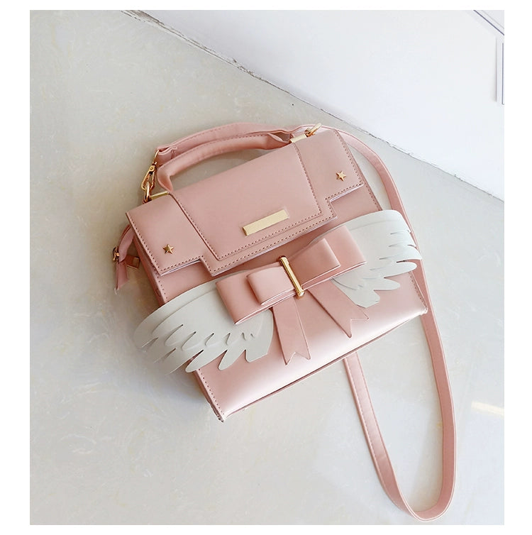 Prime Sister - Sweet Lolita Shoulder Bag Wings Bow Design High Capacity Bag