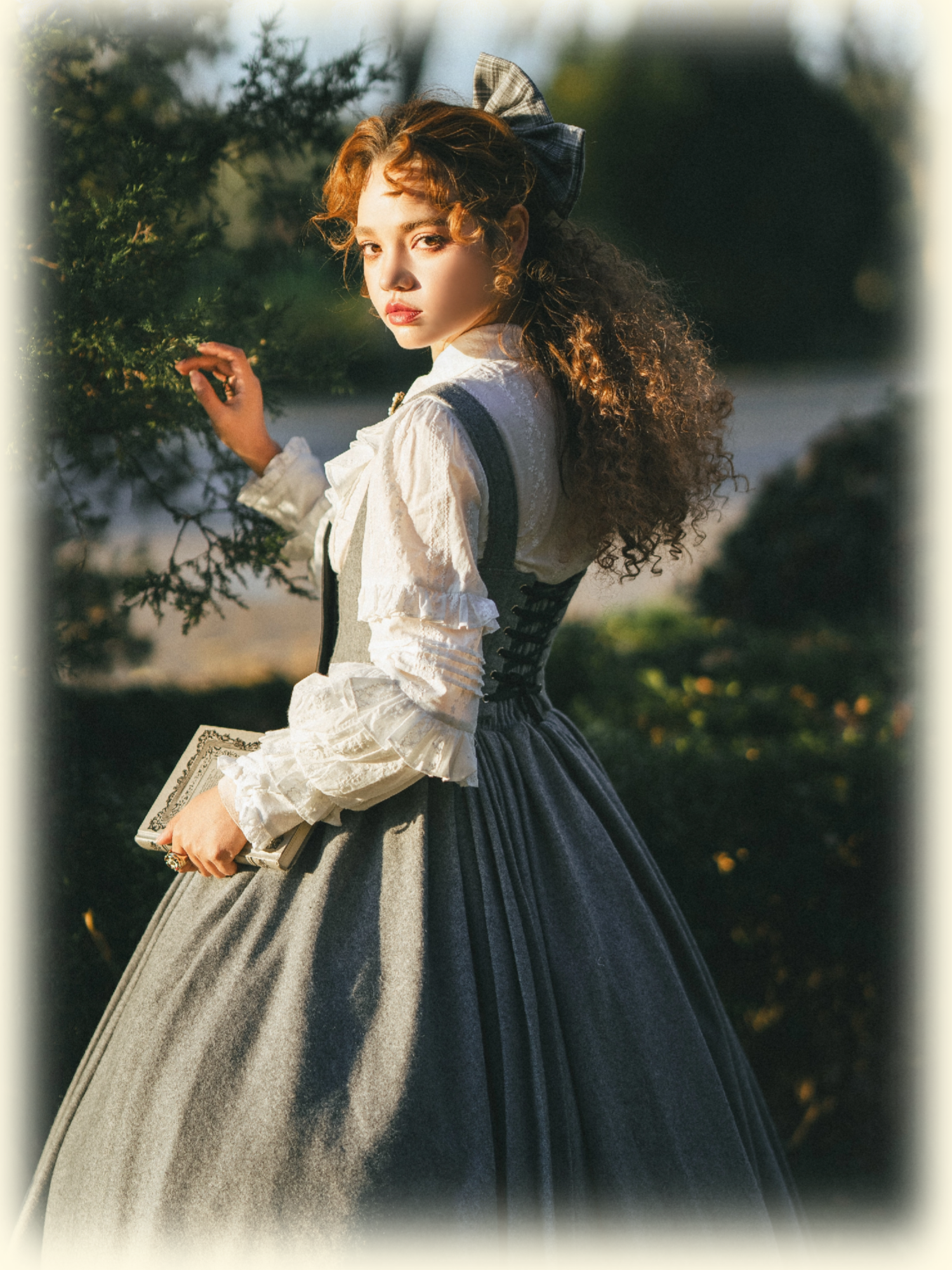 Wand Not for Your Lover - Wool Classic Lolita Bust Supporting JSK, Embroidered Shirt 44597:815793