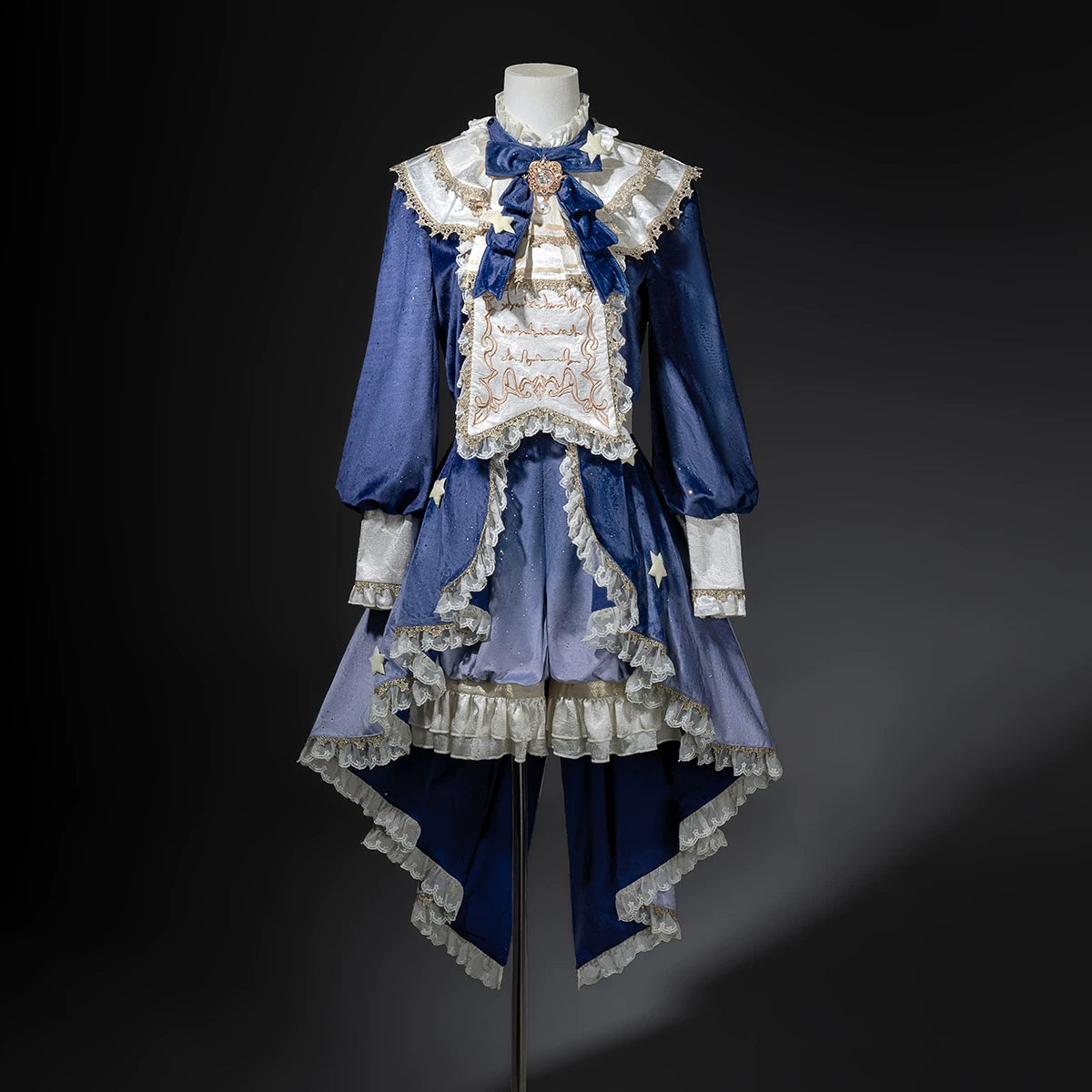 Dream Cloud - Ouji Lolita High-Low Tailcoat, Puffy Lantern Shorts (L M S XL) 44443:809148