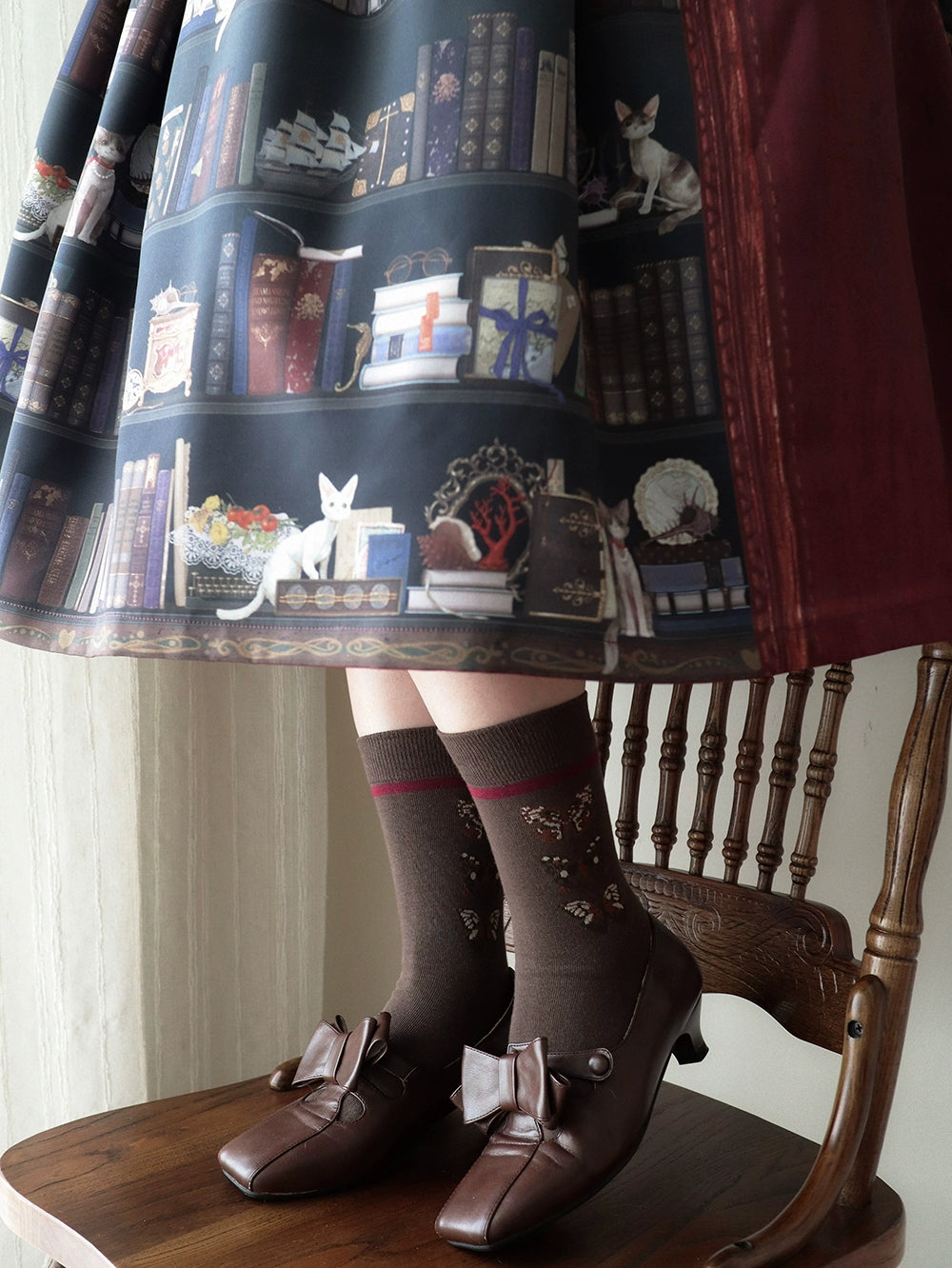 Miss Point - German Bookshelf - Classic Lolita Printed JSK Dress 44029:792922