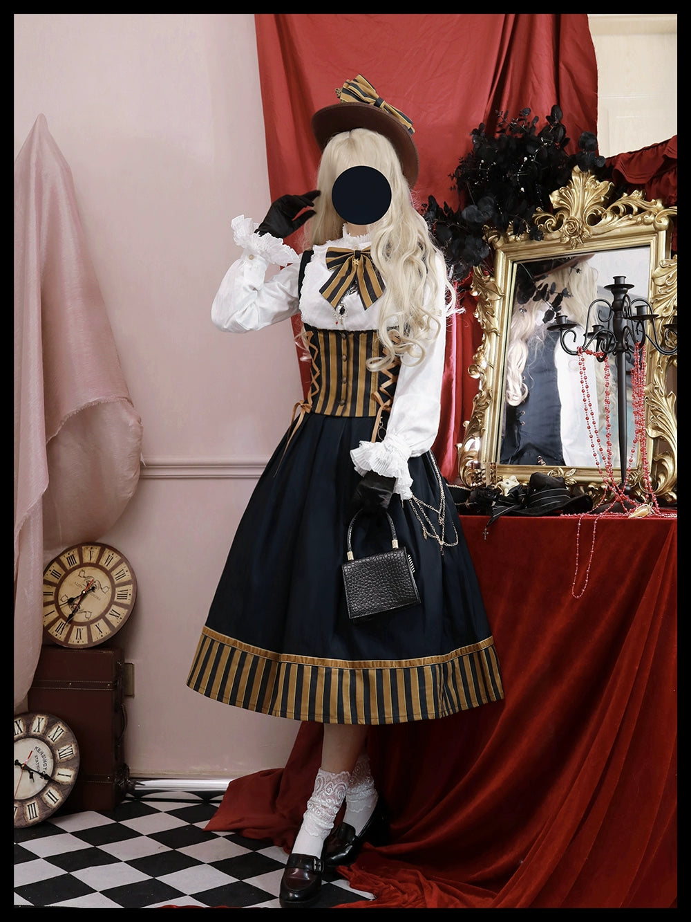 (Buyforme)Miss Point~Custom-Made Lolita Elegant Stand Collar Lolita Shirt 21546:312802
