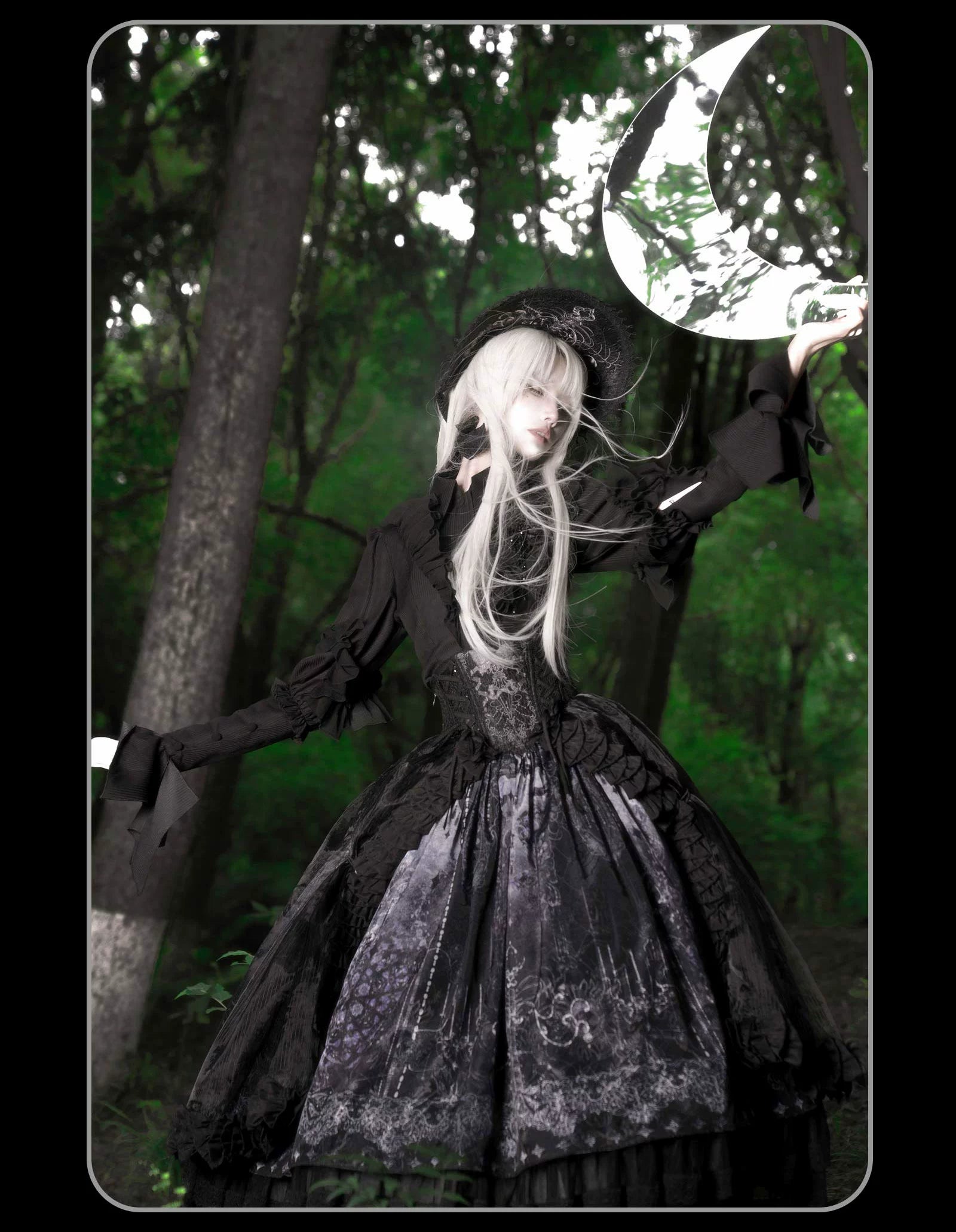 Bone-Eroded Butterfly - Gothic Lolita JSK & SK Set