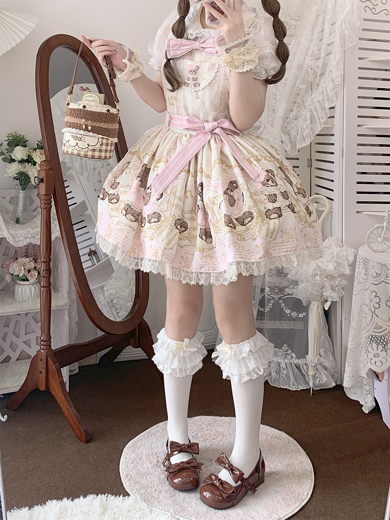 Beauty Bunny~Kawaii Lolita Shoes Low Heels Round Toe PU Shoes 36074:509170