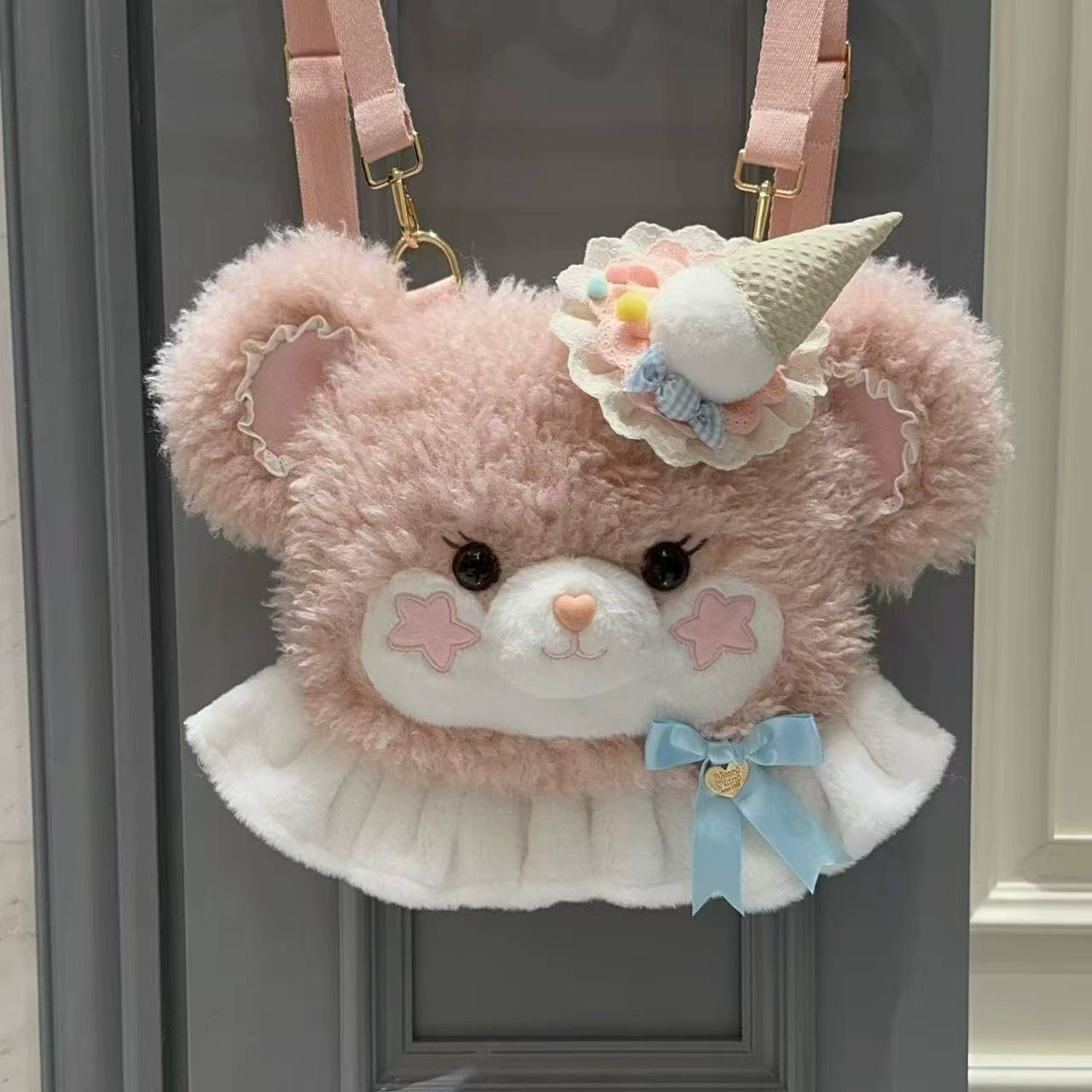 Cavernose - Sugar Star Bunny & Bear - Kawaii Lolita Bear & Bunny Plush Bag