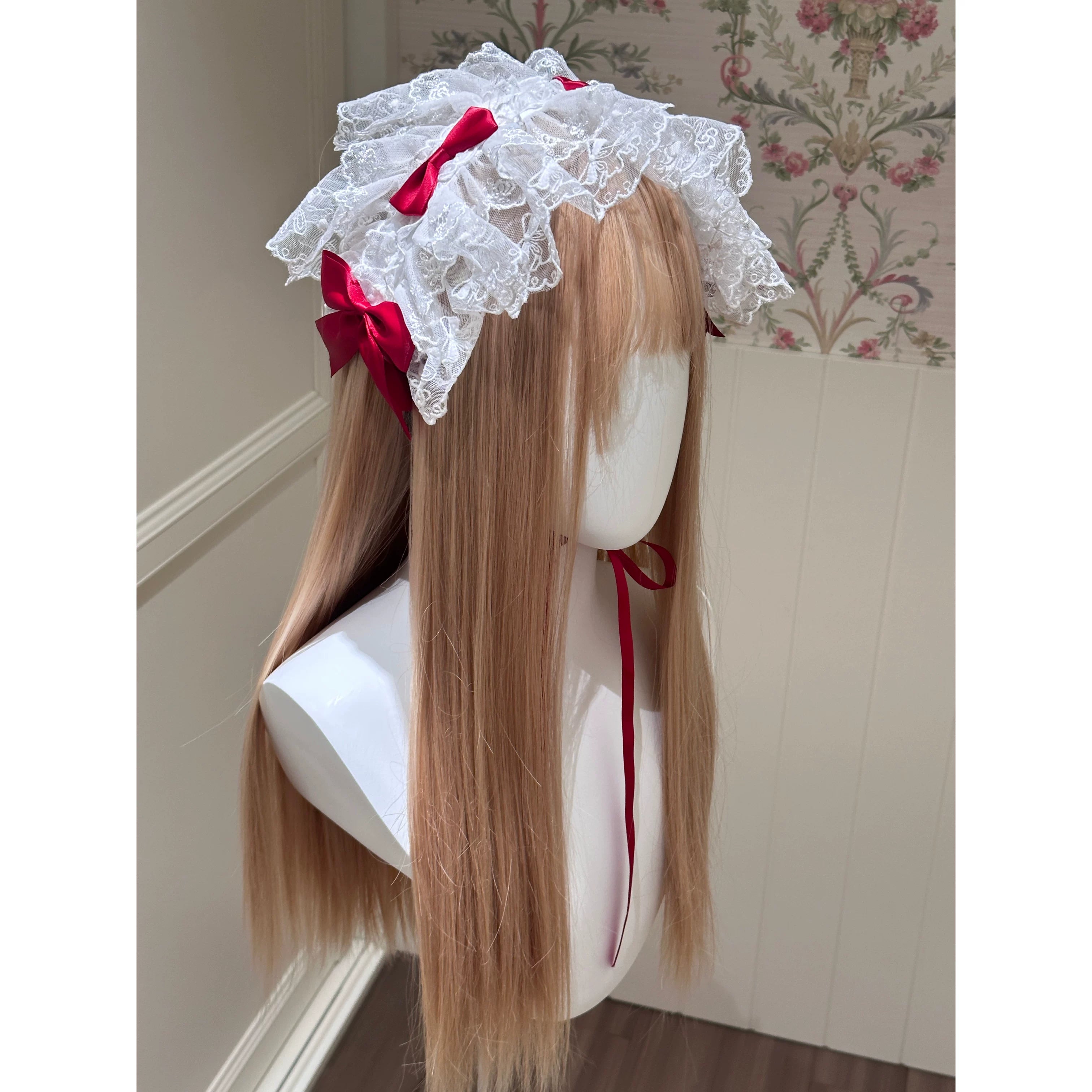 Satin Gift Box - Sweet Lolita JSK Dress, Bows and Layered Lace