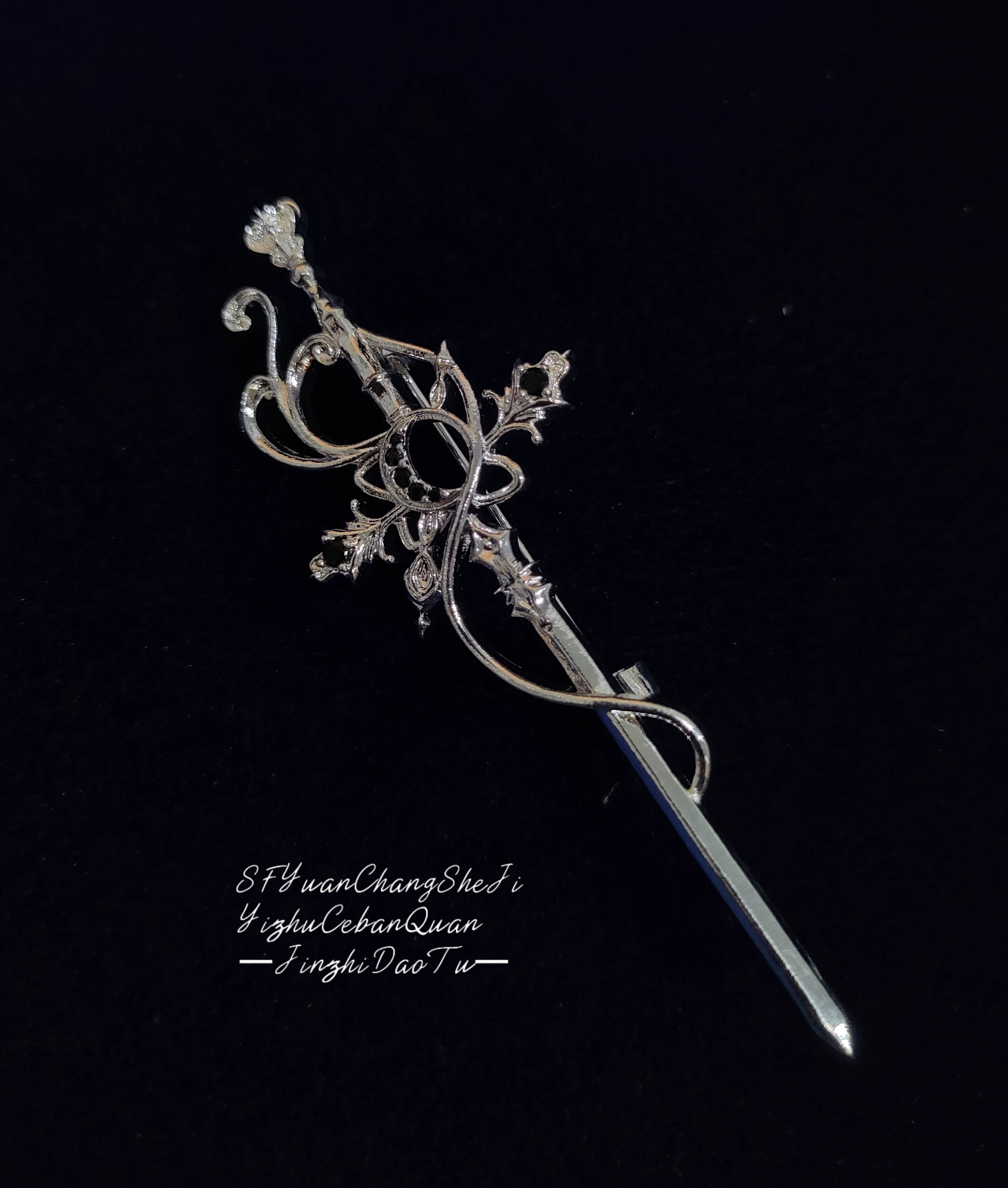 Moon Knight - Ouji Lolita Lantern Sleeve Blouse, Detachable Cuffs (2XL L M S XL) 45149:836859