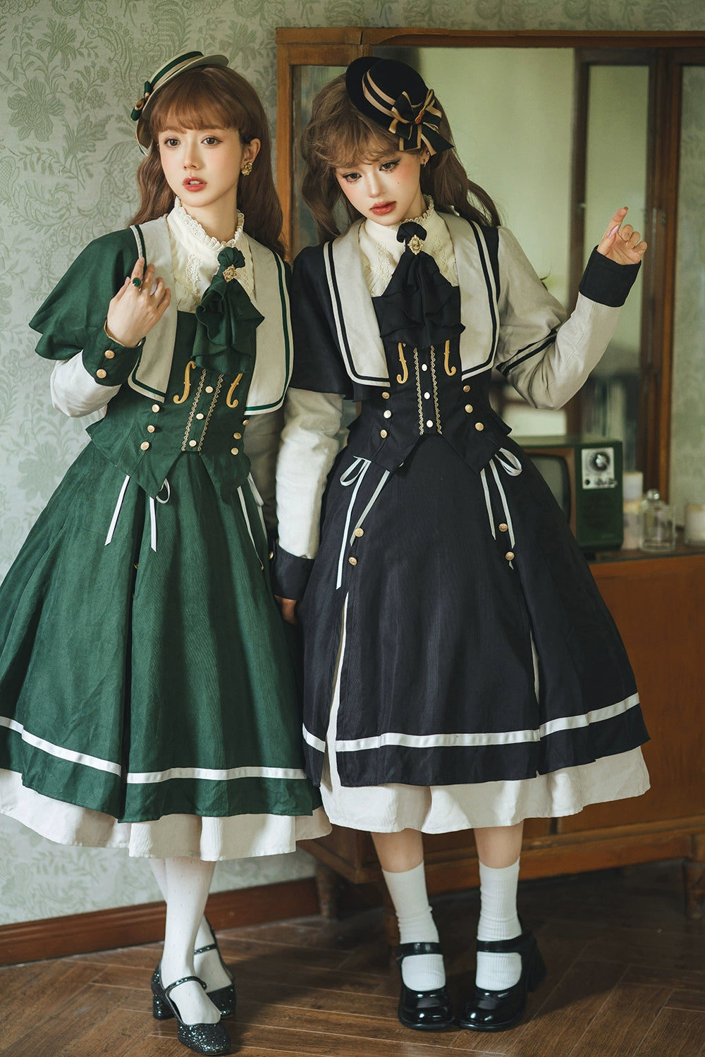 Miss Point~Golden Movement~Elegant Lolita Fishbone Skirt Customized 32242:381300