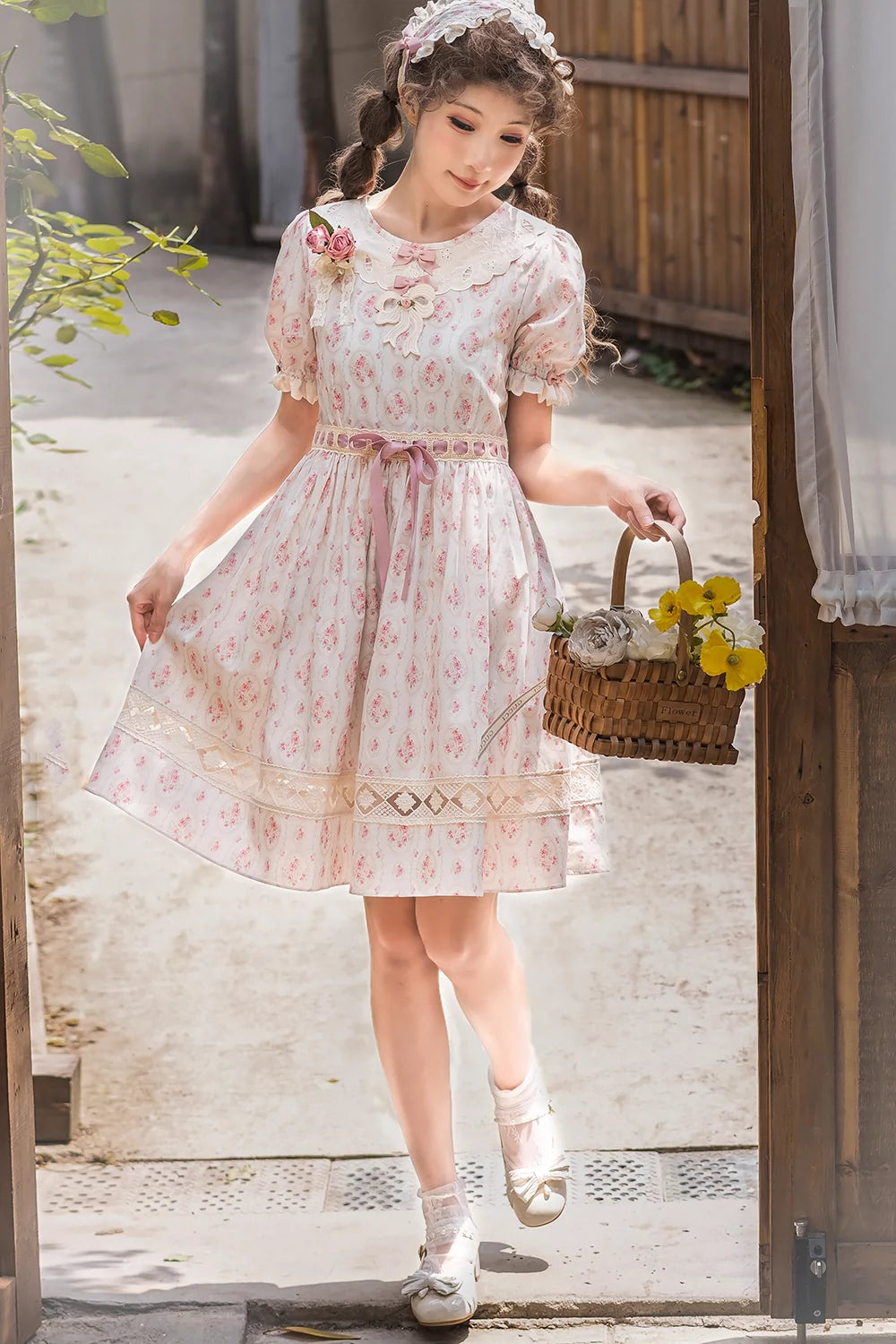 Miss Point~Customized Elegant Lolita OP Dress Cute Daily Girl Short Lolita Dress 35670:519564