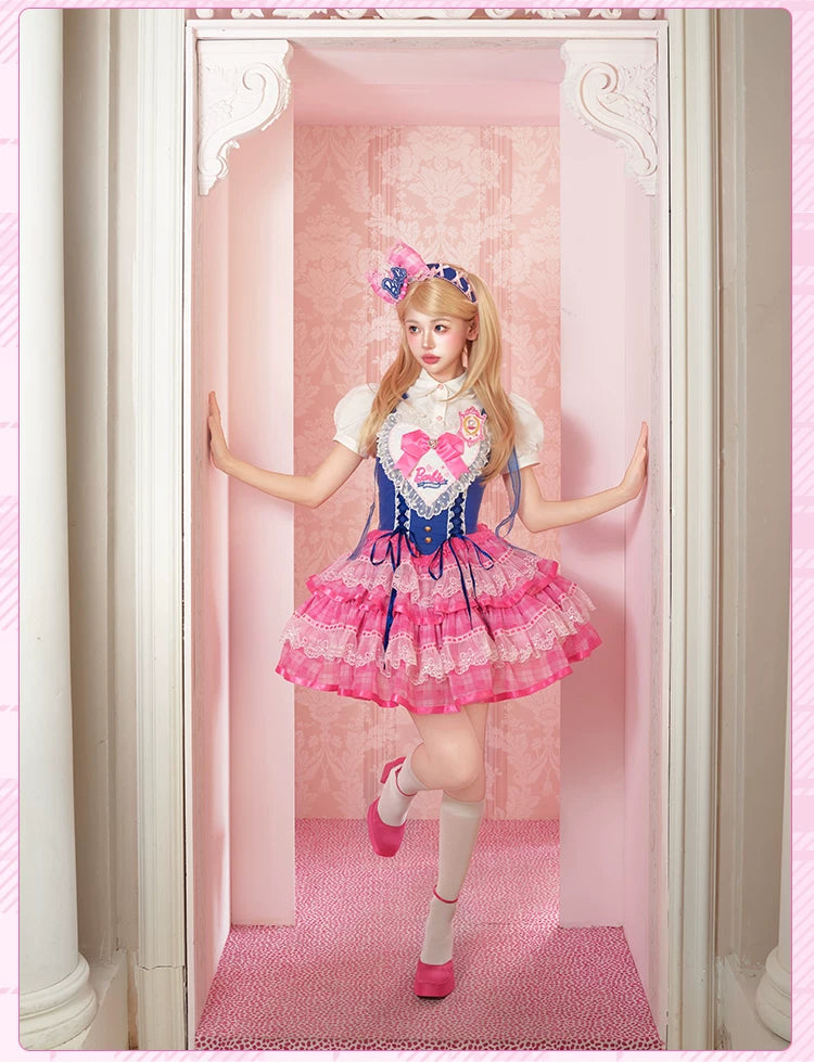 Silky Ballet - Cotton Sweet Lolita Blouse and Two-Size Crown Set 45915:867700