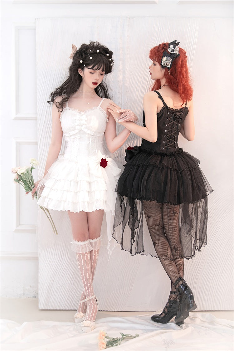Letters from Unknown Star - Little Rose - Summer Casual Lolita Fashion Dress Sexy JSK