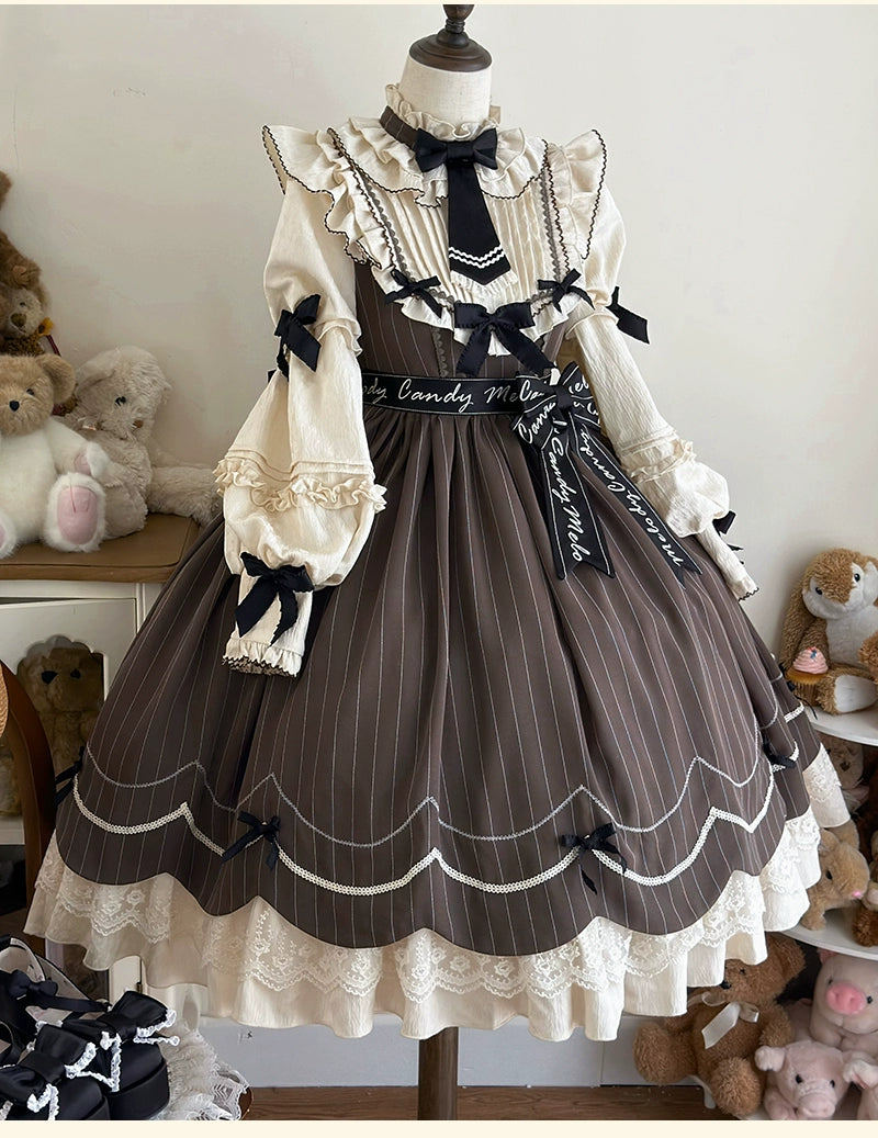 Buling Moon - Sweetheart Puppet - Retro Lolita OP Elegant Daily Lolita Dress