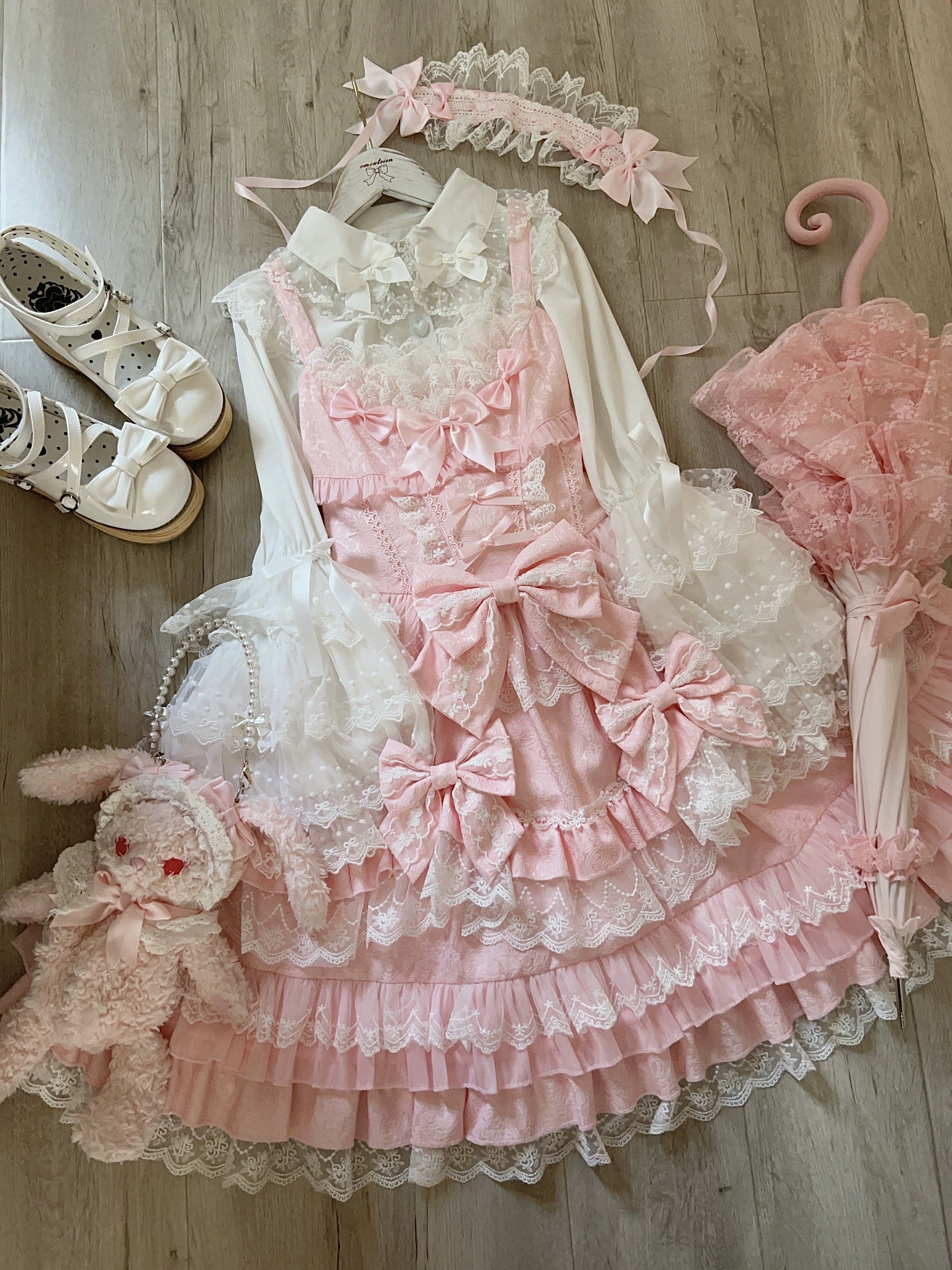 Flower Ode - Doll-like Sweet Lolita Jumper Dress