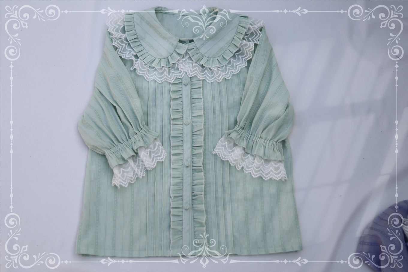 MIST~Sweet Lolita Golilla Short Sleeve Shirt 9912:184452
